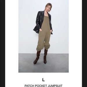 Zara wide leg overalls